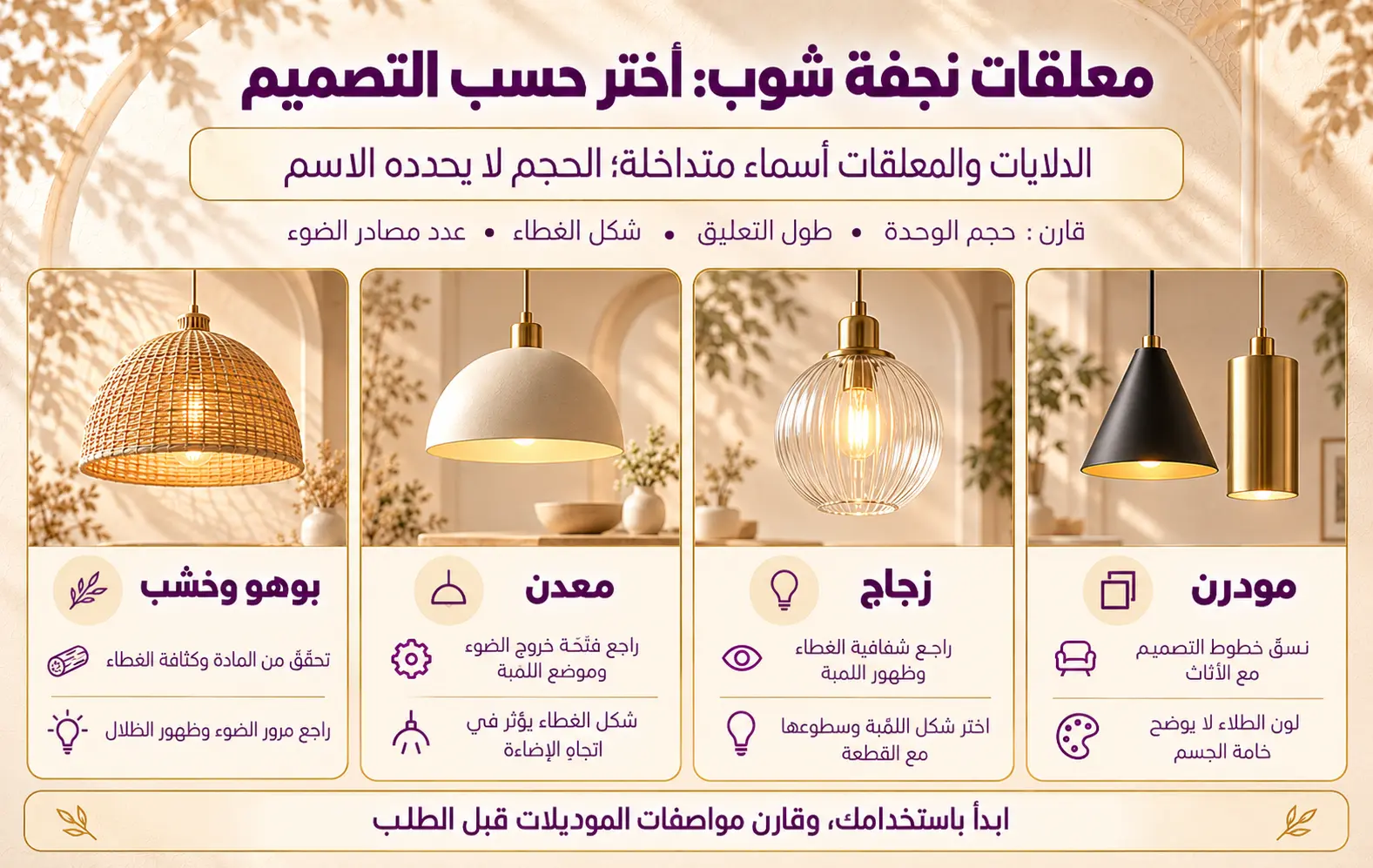 معلقات نجفة شوب