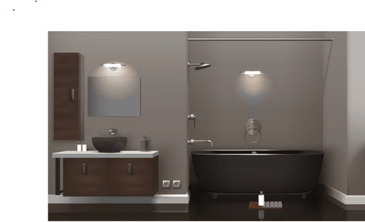 اختيار اضاءة الحمام